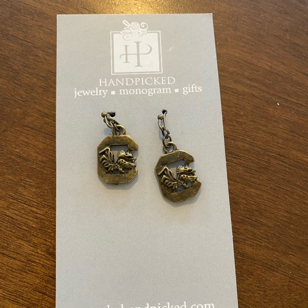 CAROLINA GAMECOCK EARRINGS